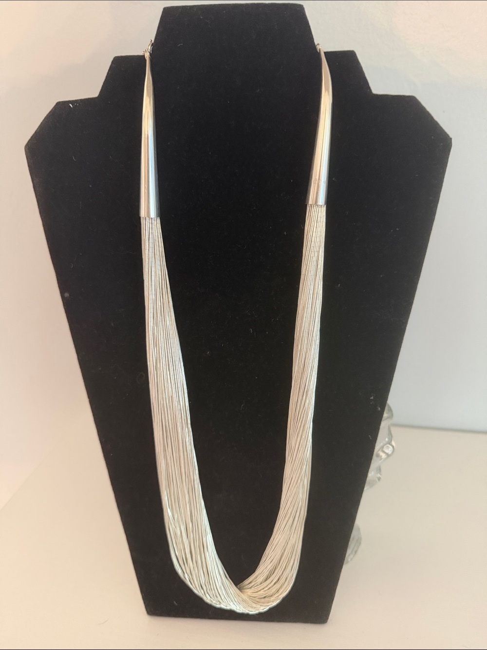 Vintage Carolyn Pollack 100-Strand  Necklace 925 Sterling Silver Women’s Jewelry